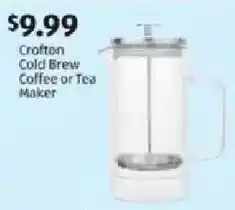 Aldi Crofton Cold Brew Coffee or Tea Maker offer