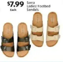 Aldi Serra Ladies Footbed Sandals offer