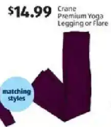 Aldi Crane premium yoga legging or flare offer