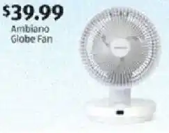 Aldi Ambiano Globe Fan offer