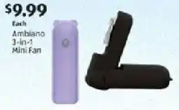 Aldi Ambiano 3-in-1 Mini Fan offer