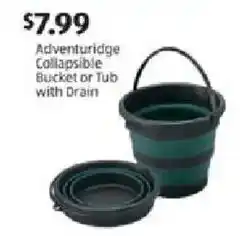 Aldi Adventuridge Collapsible Bucket or Tub with Drain offer