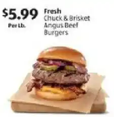 Aldi Fresh Chuck & Brisket Angus Beef Burgers offer