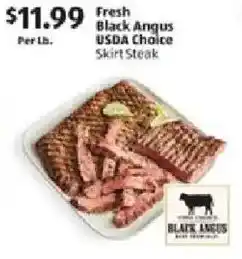 Aldi Fresh Black Angus USDA Choice Skirt Steak offer