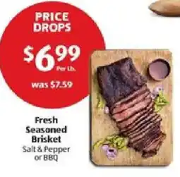 Aldi Fresh Seasoned Brisket offer