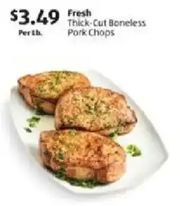 Aldi Fresh Thick-Cut Boneless Pork Chops offer