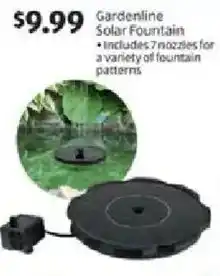Aldi Gardenline Solar Fountain offer
