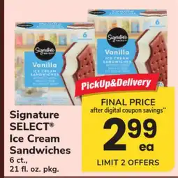 ACME Signature SELECT Ice Cream Sandwiches offer
