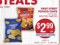 Smart & Final FIRST STREET POTATO CHIPS offer