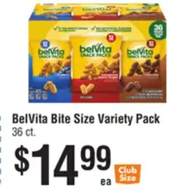 Smart & Final BelVita Bite Size Variety Pack offer