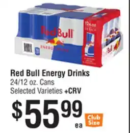 Smart & Final Red Bull Energy Drinks offer