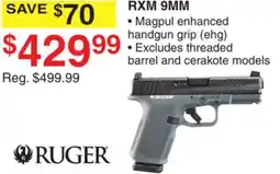 Dunham's Sports RUGER RXM 9MM offer