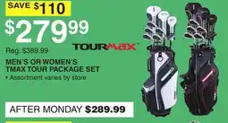 Dunham's Sports TOURMAX MEN'S OR WOMEN'S TMAX TOUR PACKAGE SET offer