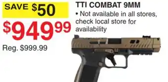 Dunham's Sports TTI COMBAT 9MM offer