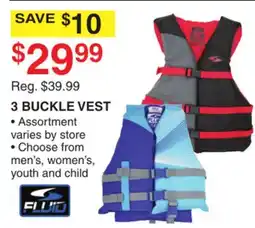 Dunham's Sports FLUID 3 BUCKLE VEST offer