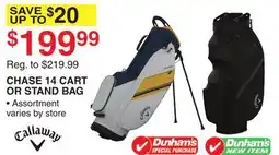 Dunham's Sports CALLAWAY CHASE 14 CART OR STAND BAG offer