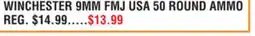 Dunham's Sports WINCHESTER 9MM FMJ USA 50 ROUND AMMO offer