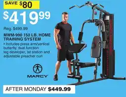 Dunham's Sports MARCY MWM-990 150 LB HOME TRAINING SYSTEM offer