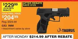 Dunham's Sports TAURUS GX2 9MM offer