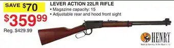Dunham's Sports HENRY LEVER ACTION 22LR RIFLE offer