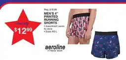 Dunham's Sports AEROLINE MEN'S 4 PRINTED RUNNING SHORTS offer