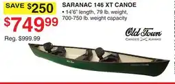 Dunham's Sports OLD TOWN SARANAC 146 XT CANOE offer