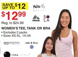 Dunham's Sports WOMEN'S TEE, TANK OR BRA offer