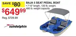 Dunham's Sports BAJA 5 SEAT PEDAL BOAT offer