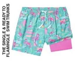 Dunham's Sports THE SINGLE & READY TO FLAMINGO SWIM TRUNKS offer