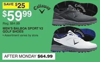 Dunham's Sports CALLAWAY MEN'S BALBOA SPORT V2 GOLF SHOES offer