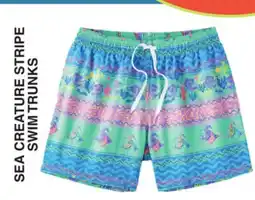 Dunham's Sports SEA CREATURE STRIPE SWIM TRUNKS offer
