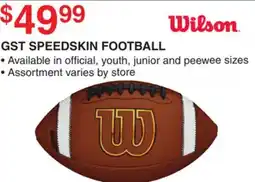 Dunham's Sports WILSON GST SPEEDSKIN FOOTBALL offer