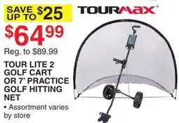 Dunham's Sports TOURMAX TOUR LITE 2 GOLF CART OR 7' PRACTICE GOLF HITTING NET offer