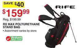 Dunham's Sports RIFE RX MAX POLYURETHANE STAND BAG offer