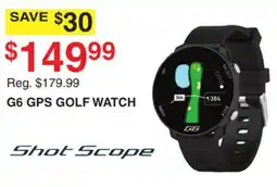 Dunham's Sports SHOT SCOPE G6 GPS GOLF WATCH offer