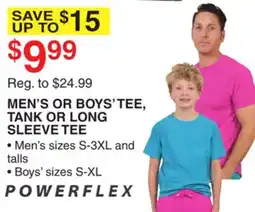 Dunham's Sports POWERFLEX MEN'S OR BOYS' TEE, TANK OR LONG SLEEVE TEE offer