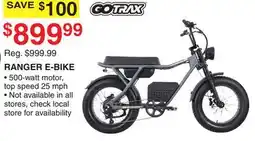 Dunham's Sports GO TRAX RANGER E-BIKE offer