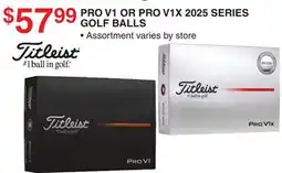 Dunham's Sports TITLEIST PRO V1 OR PRO V1X 2025 SERIES GOLF BALLS offer