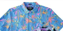 Dunham's Sports BLUE COLORFUL PALMS WOVEN SHIRT offer