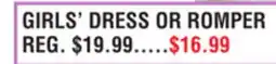 Dunham's Sports GIRLS' DRESS OR ROMPER offer