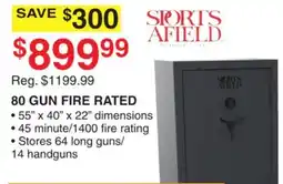 Dunham's Sports SPORTS AFIELD 80 GUN FIRE RATED offer