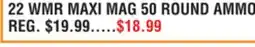 Dunham's Sports 22 WMR MAXI MAG 50 ROUND AMMO offer