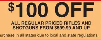 Dunham's Sports RIFLES AND SHOTGUNS offer
