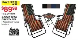 Dunham's Sports WORLD FAMOUS SPORTS 3-PIECE ZERO GRAVITY SET offer