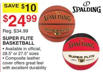 Dunham's Sports SPALDING SUPER FLITE BASKETBALL offer
