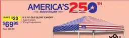 Dunham's Sports 10' X 10' OLD GLORY CANOPY offer