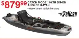 Dunham's Sports PELICAN CATCH MODE 110 TR SIT-ON ANGLER KAYAK offer