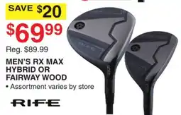 Dunham's Sports MEN'S RX MAX HYBRID OR FAIRWAY WOOD offer