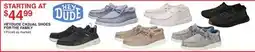Dunham's Sports HEY DUDE CASUAL SHOES FOR THE FAMILY offer
