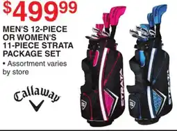 Dunham's Sports CALLAWAY MEN'S 12-PIECE OR WOMEN'S 11-PIECE STRATA PACKAGE SET offer